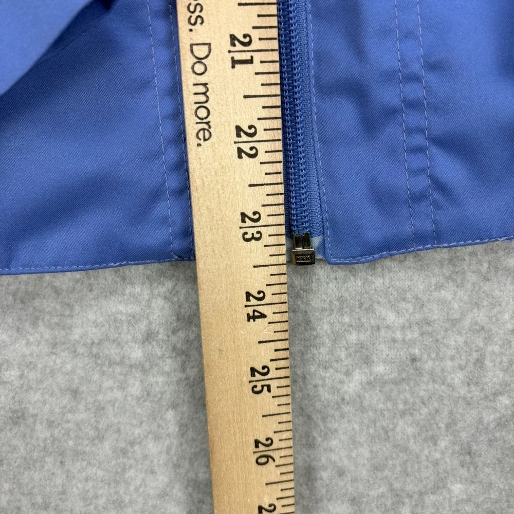 Vintage Nike Track Jacket Girls L Blue Full Zip Colorblock Y2K Swoosh Silver Tag